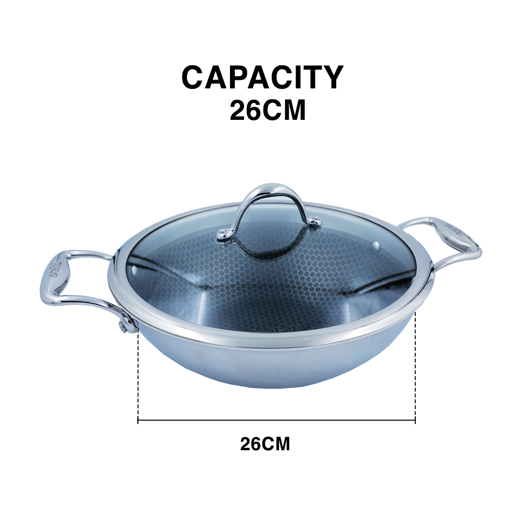 Artisan Hybrid Kadhai (24CM / 26CM / 28CM – SS)