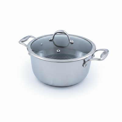 Artisan Hybrid Triply Hexaridge Casserole (16CM / 18CM / 20CM / 24CM – SS)