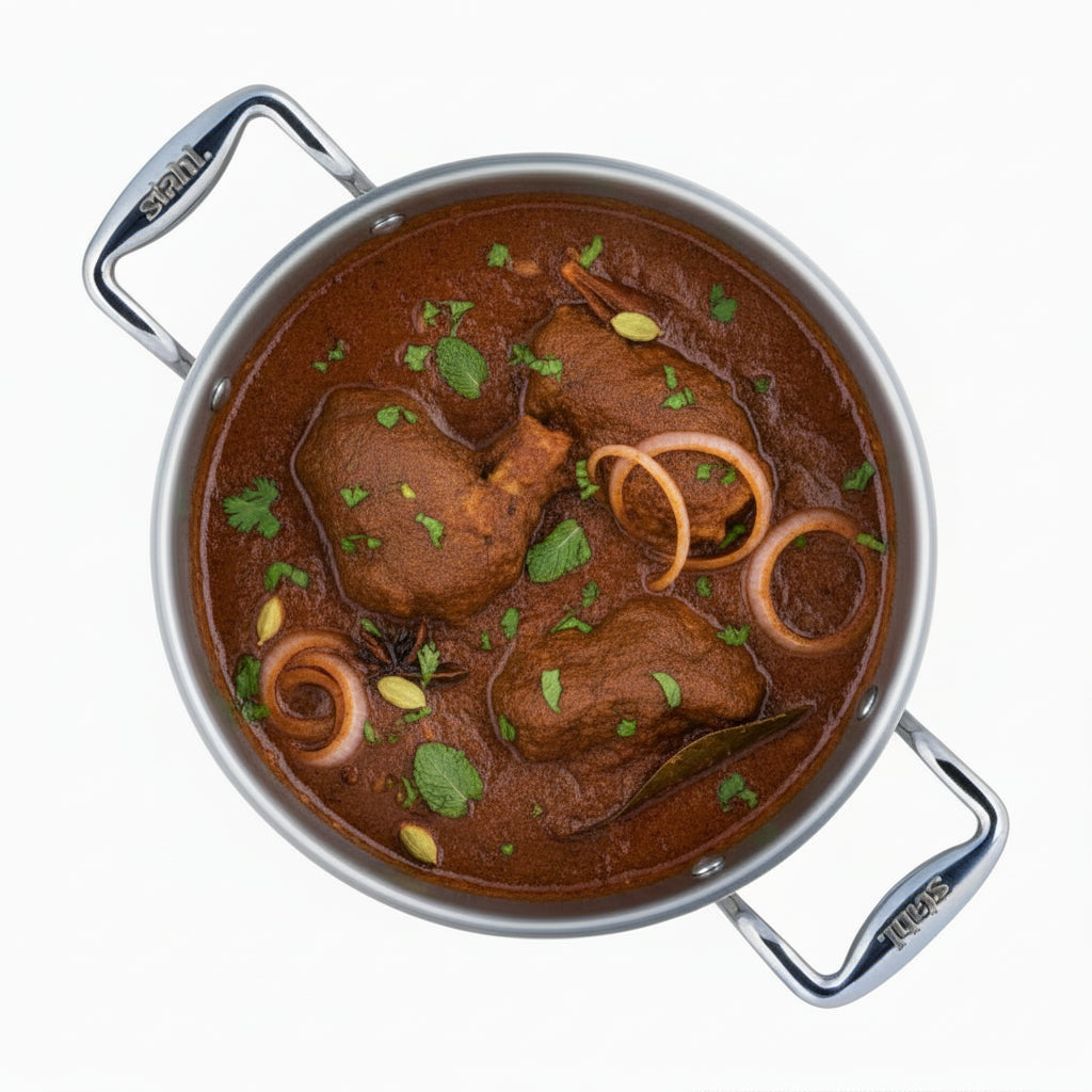 Artisan Hybrid Triply Hexaridge Casserole (16CM / 18CM / 20CM / 24CM – SS)