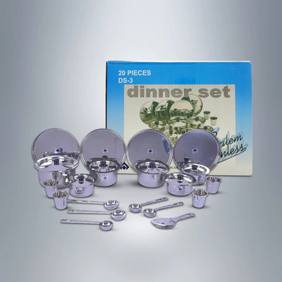 SAIL Salem Stainless 20 Pcs Tope Dinner Set - Ramss Salem Stainless