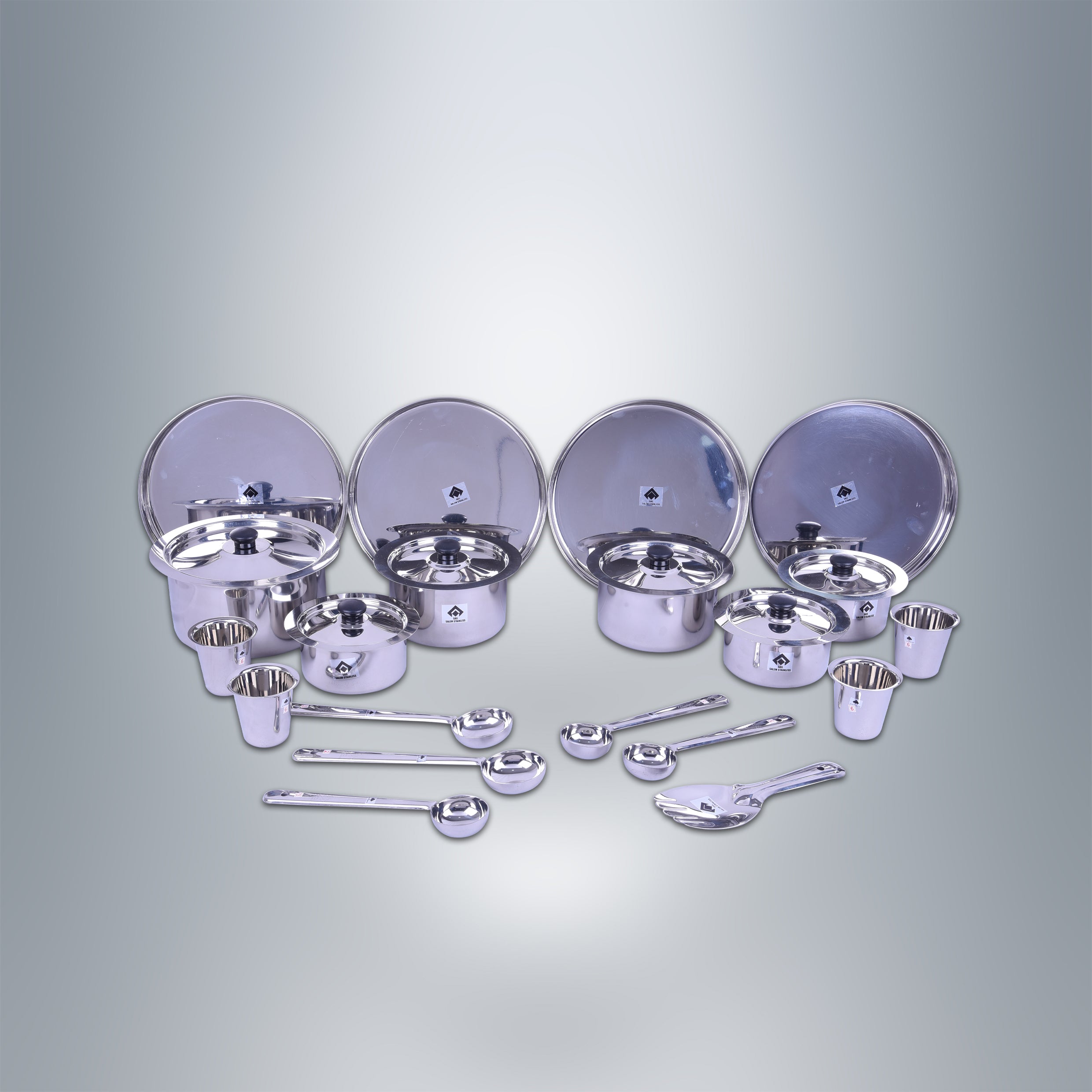 SAIL Salem Stainless 20 Pcs Tope Dinner Set