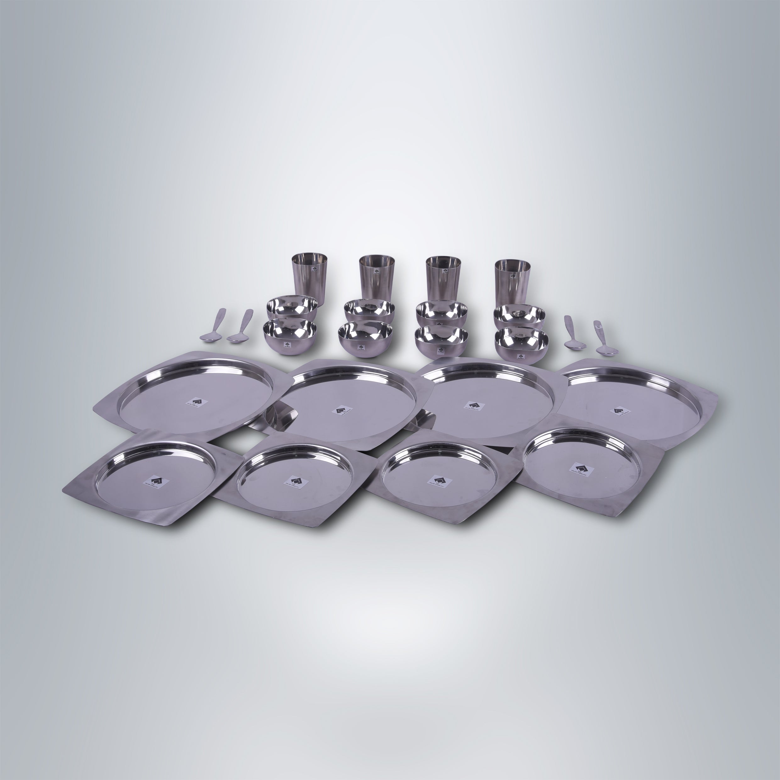 SAIL Salem Stainless 24 Pcs Saga Dinner Set