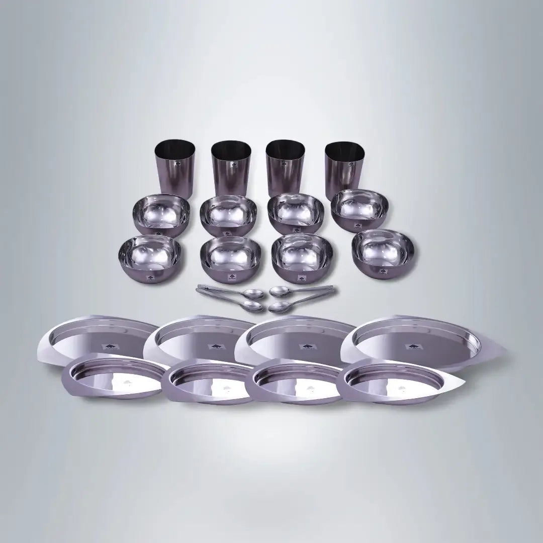 SAIL Salem Stainless 24 Pcs Symphony Dinner Set - Ramss Salem Stainless