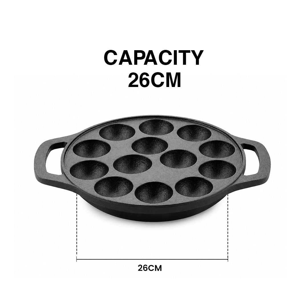 Cast Iron Panniyarkal 7 Pit 12 pit 20CM 26CM Cast Iron
