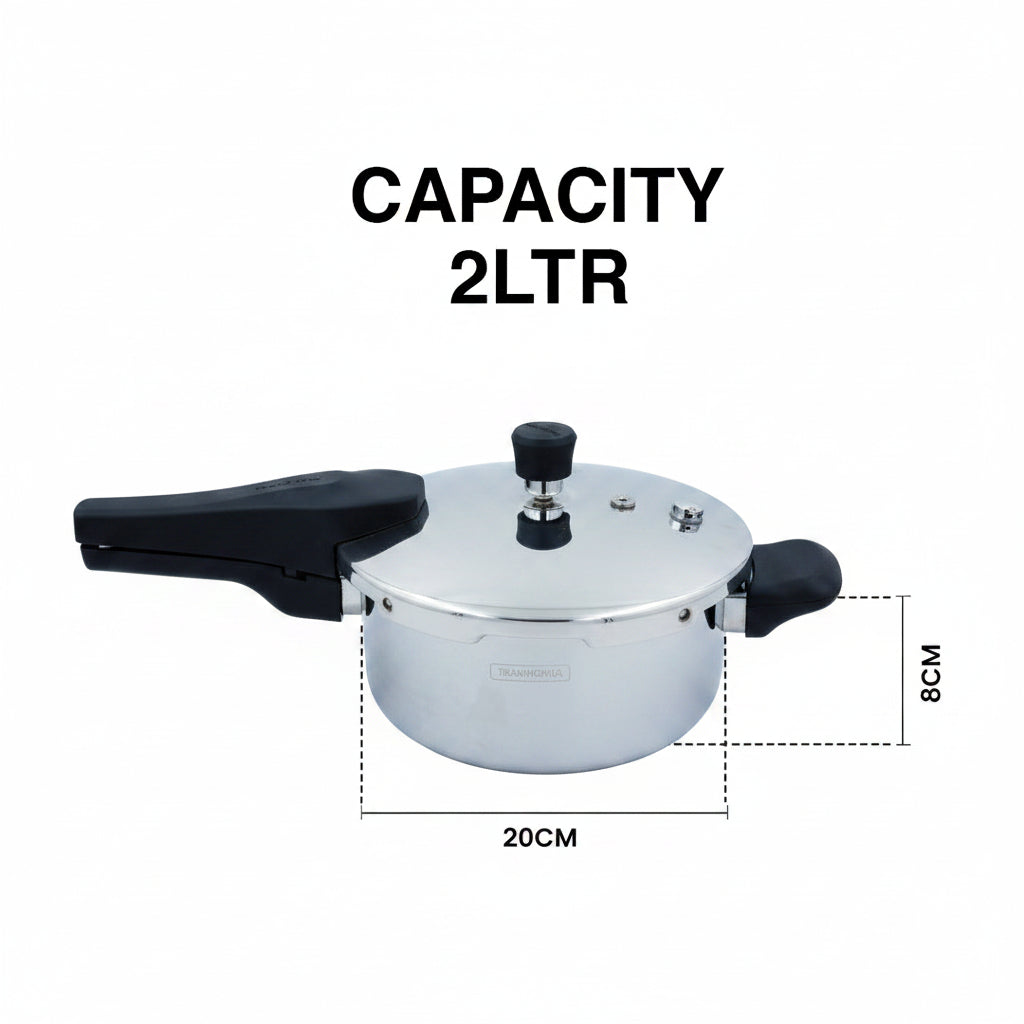 Aero Arc Pressure Cooker (1.5L / 2L / 3L / 3.5L / 5L – SS)