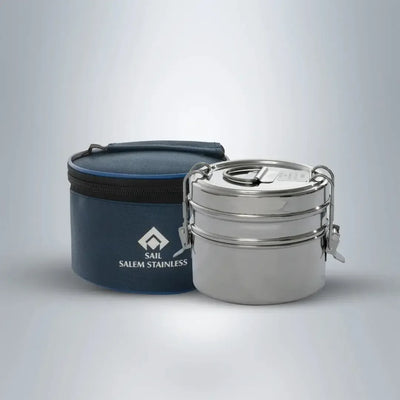 SAIL Salem Stainless 2 Layer Lunch Box - Ramss Salem Stainless
