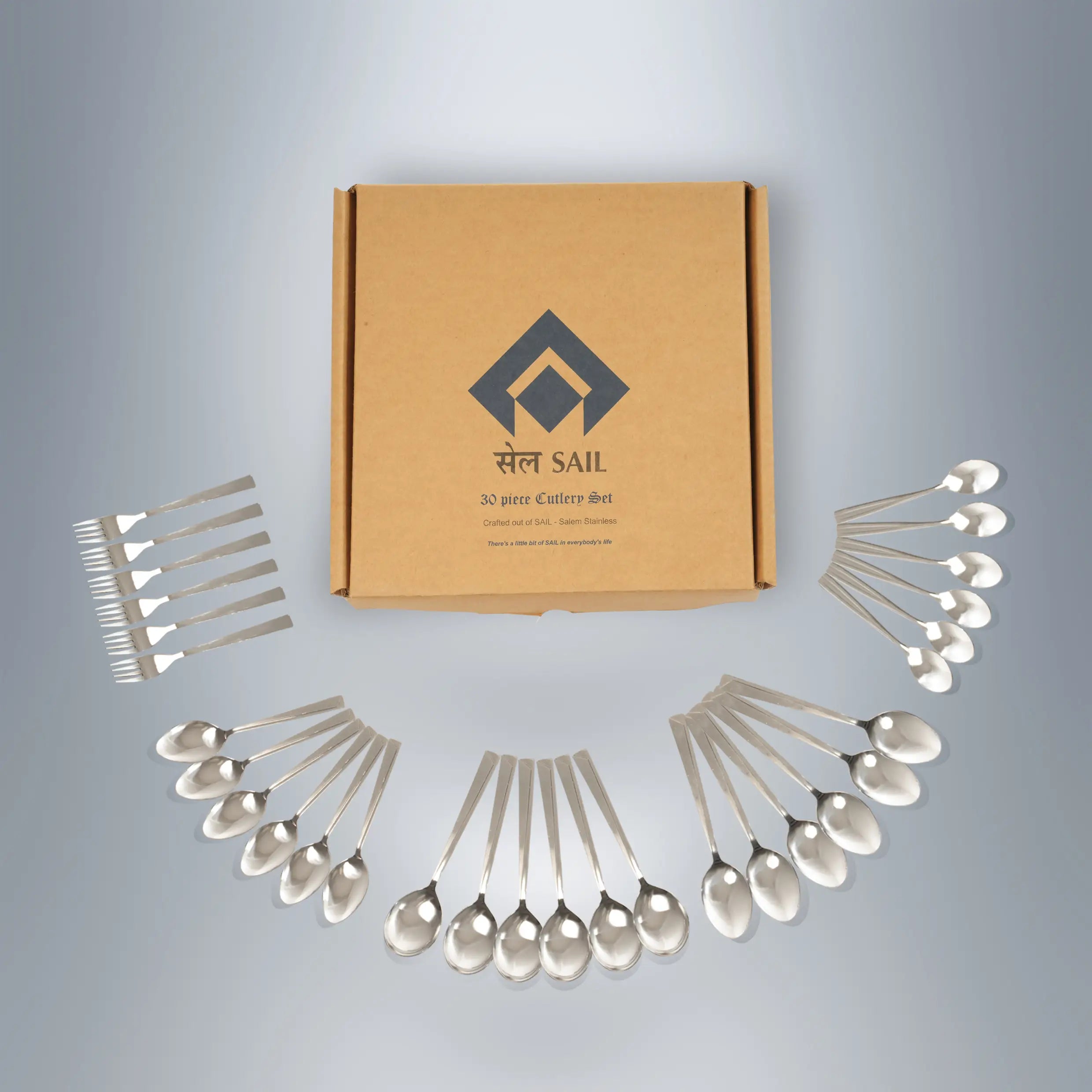 SAIL 30 Pcs Raga Cutlery Set