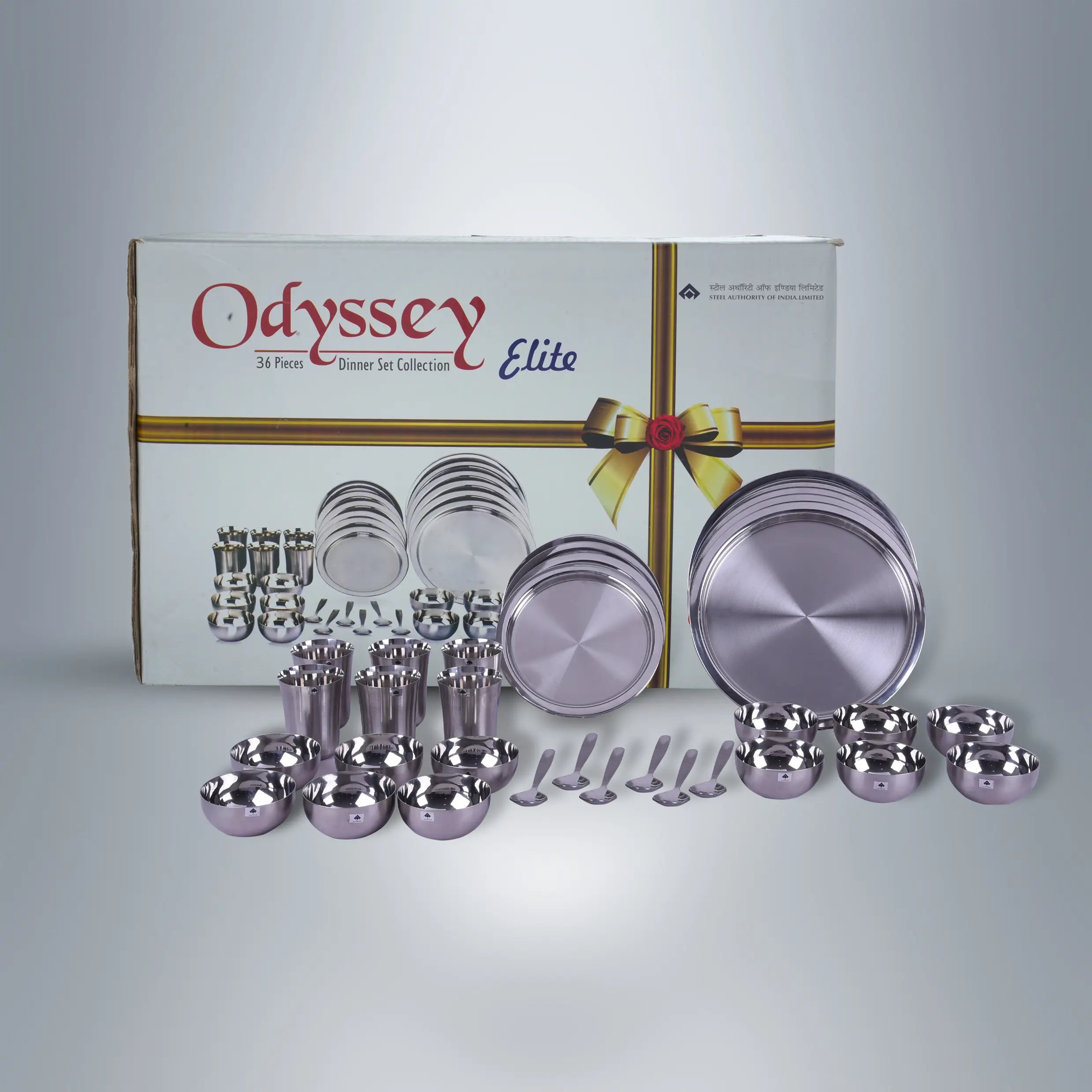 SAIL Salem Stainless 36 Pcs Odyssey Elite Dinner Set