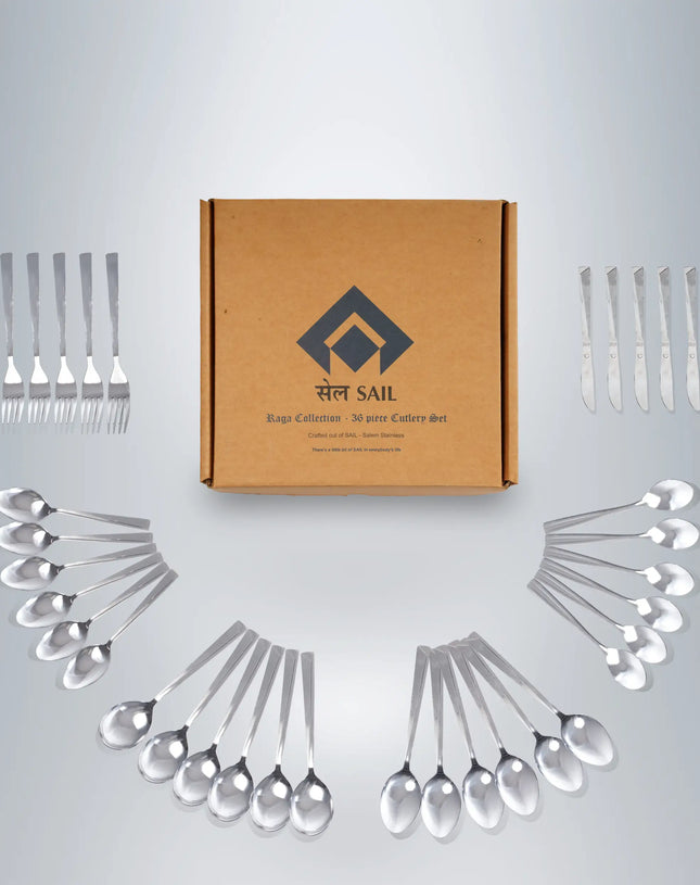 SAIL 36Pcs Raga Cutlery Set With Gift Box