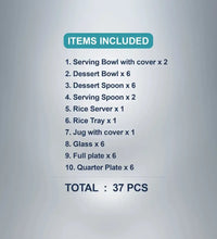 SAIL Salem Stainless 37 Pcs Dinner Set - Ramss Salem Stainless