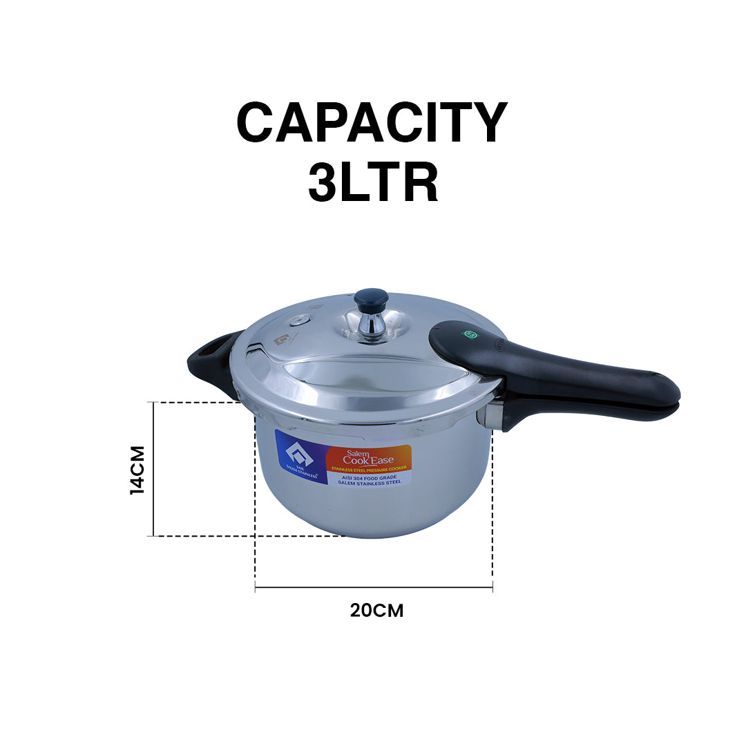 SAIL Pressure Cooker (Stainless Steel – 2L, 3L & 5.5L)