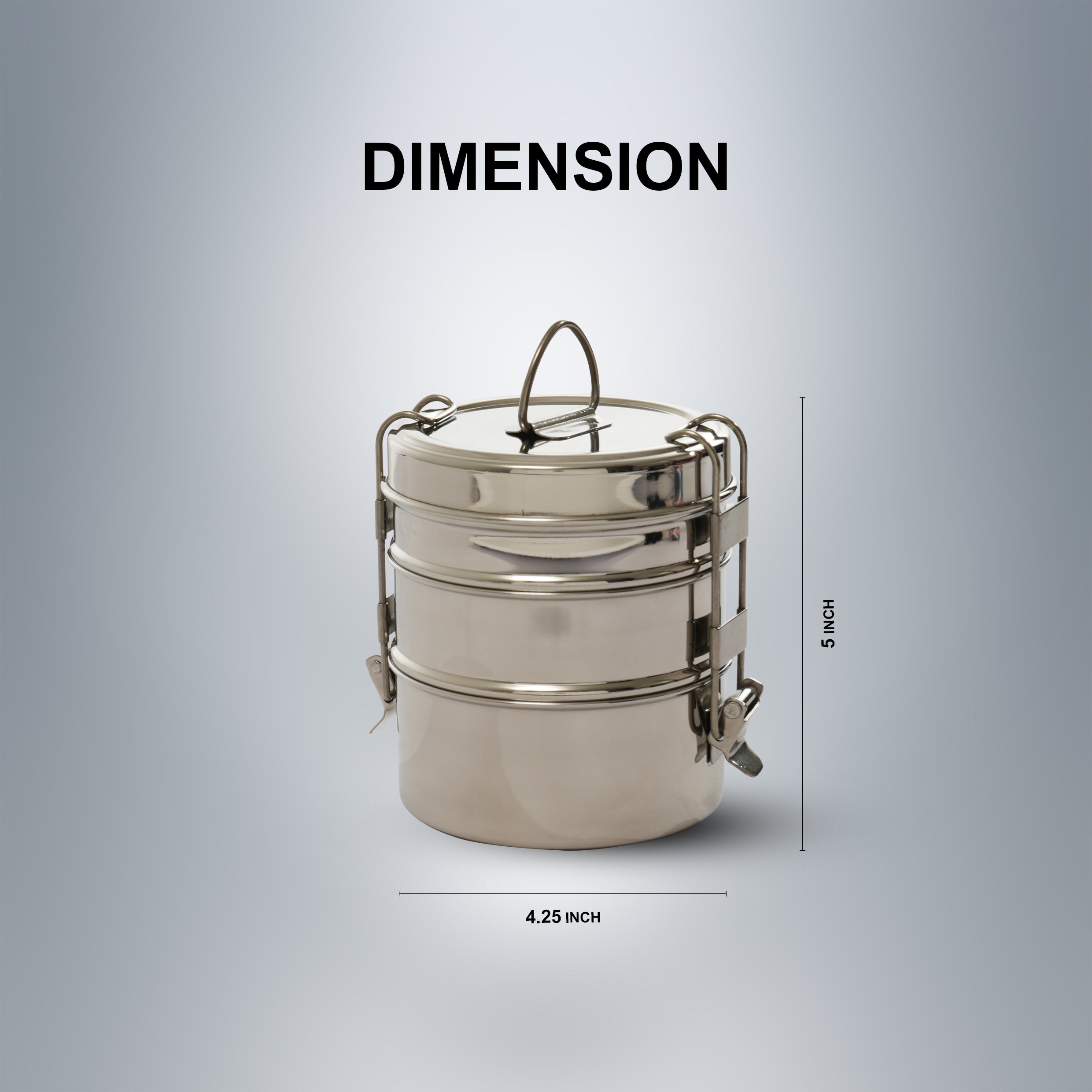 SAIL Salem Stainless 3 Layer Lunch Box