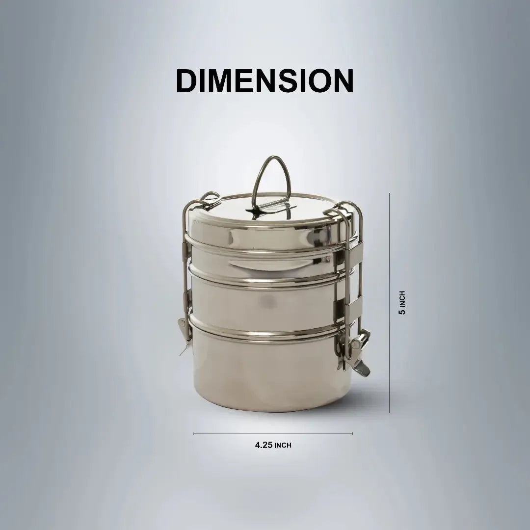 SAIL Salem Stainless 3 Layer Lunch Box - Ramss Salem Stainless