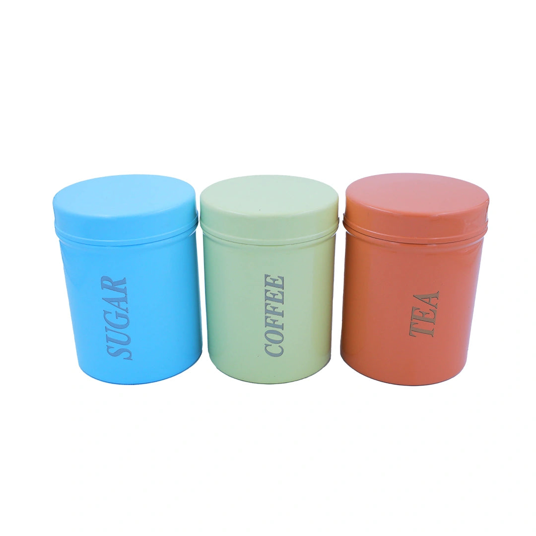 SAIL 3 Pcs Coloured Storage Set (750ml – Light Blue, Peach & Cream)