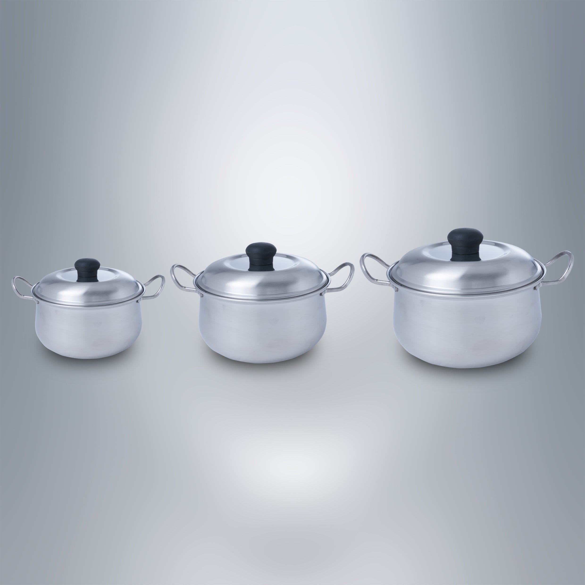 SAIL 3 Pcs Odyssey Sauce Pan Set
