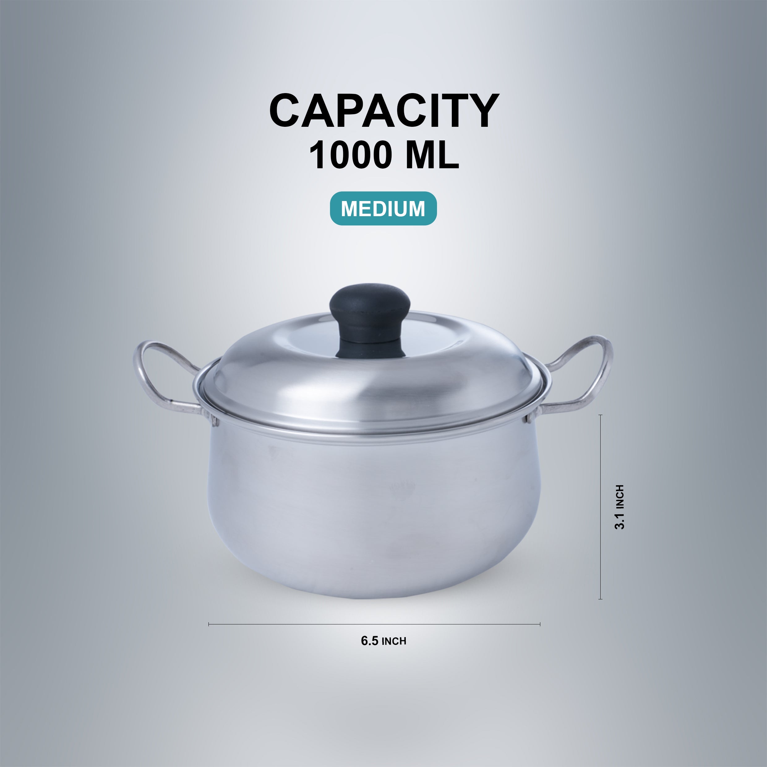 SAIL 3 Pcs Odyssey Sauce Pan Set