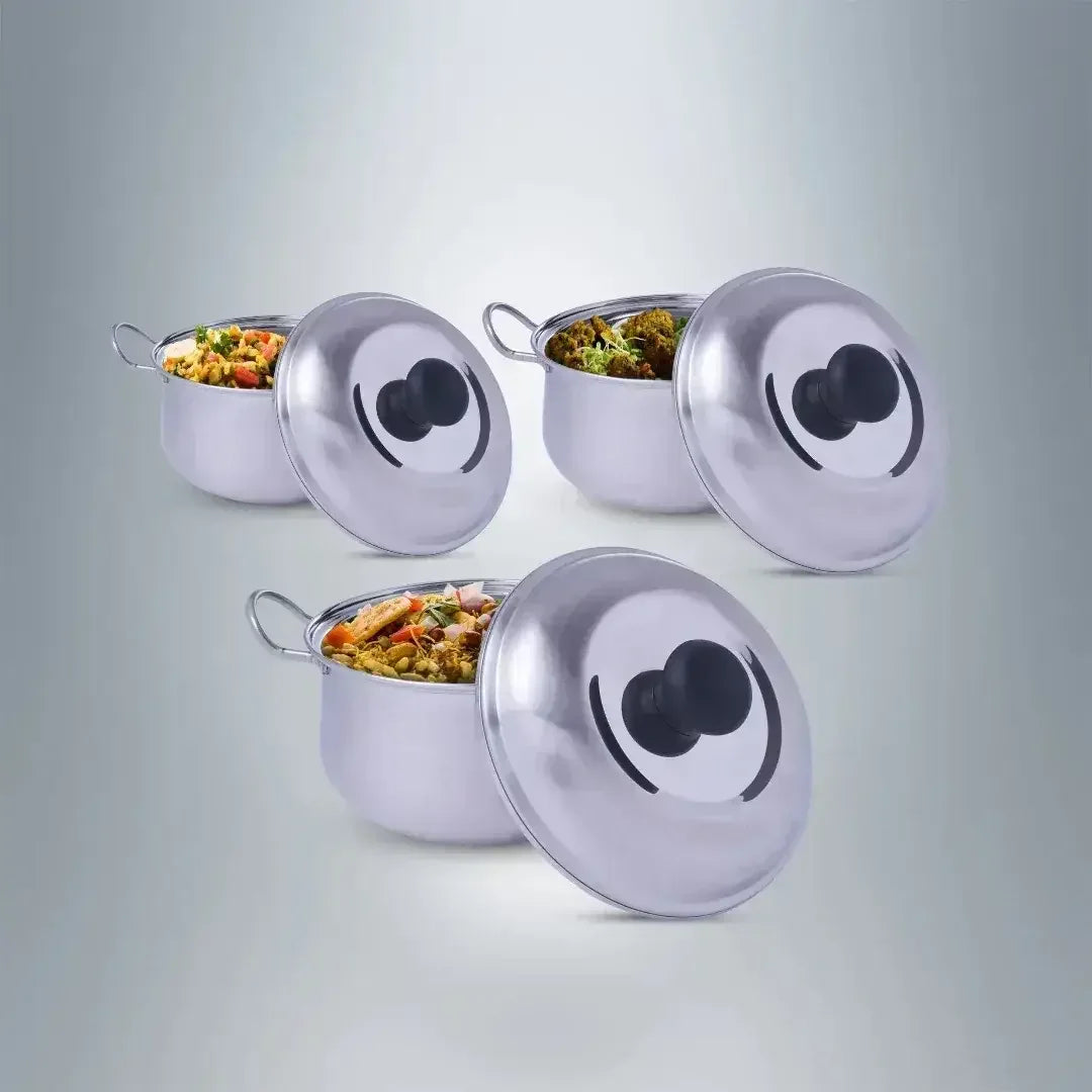 SAIL 3 Pcs Odyssey Sauce Pan Set - Ramss Salem Stainless