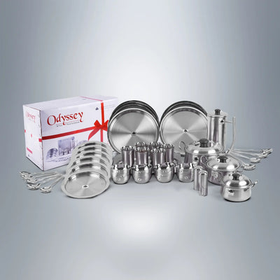 SAIL Salem Stainless 46 Pcs Odyssey Dinner Set - Ramss Salem Stainless