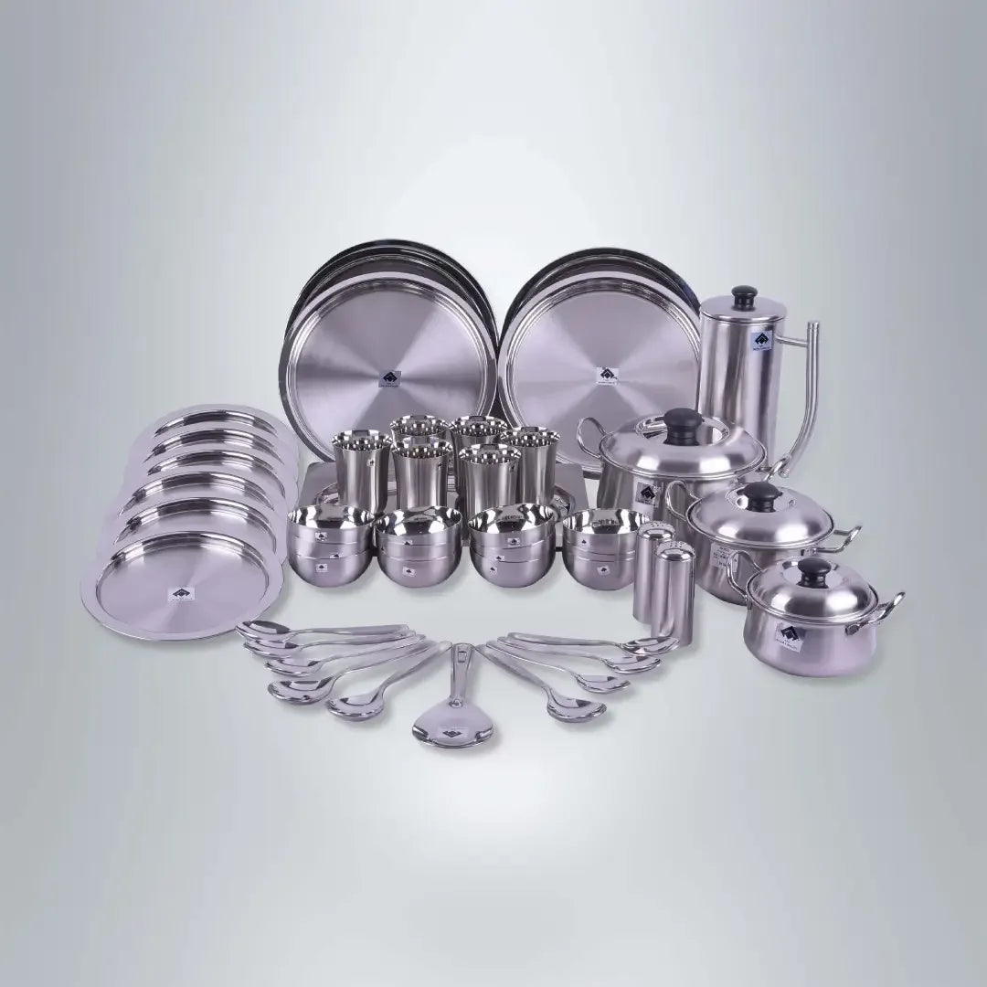 SAIL Salem Stainless 46 Pcs Odyssey Dinner Set - Ramss Salem Stainless