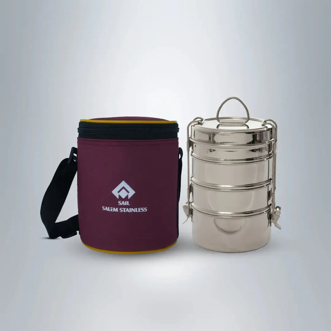 SAIL Salem Stainless 4 Layer Lunch Box - Ramss Salem Stainless