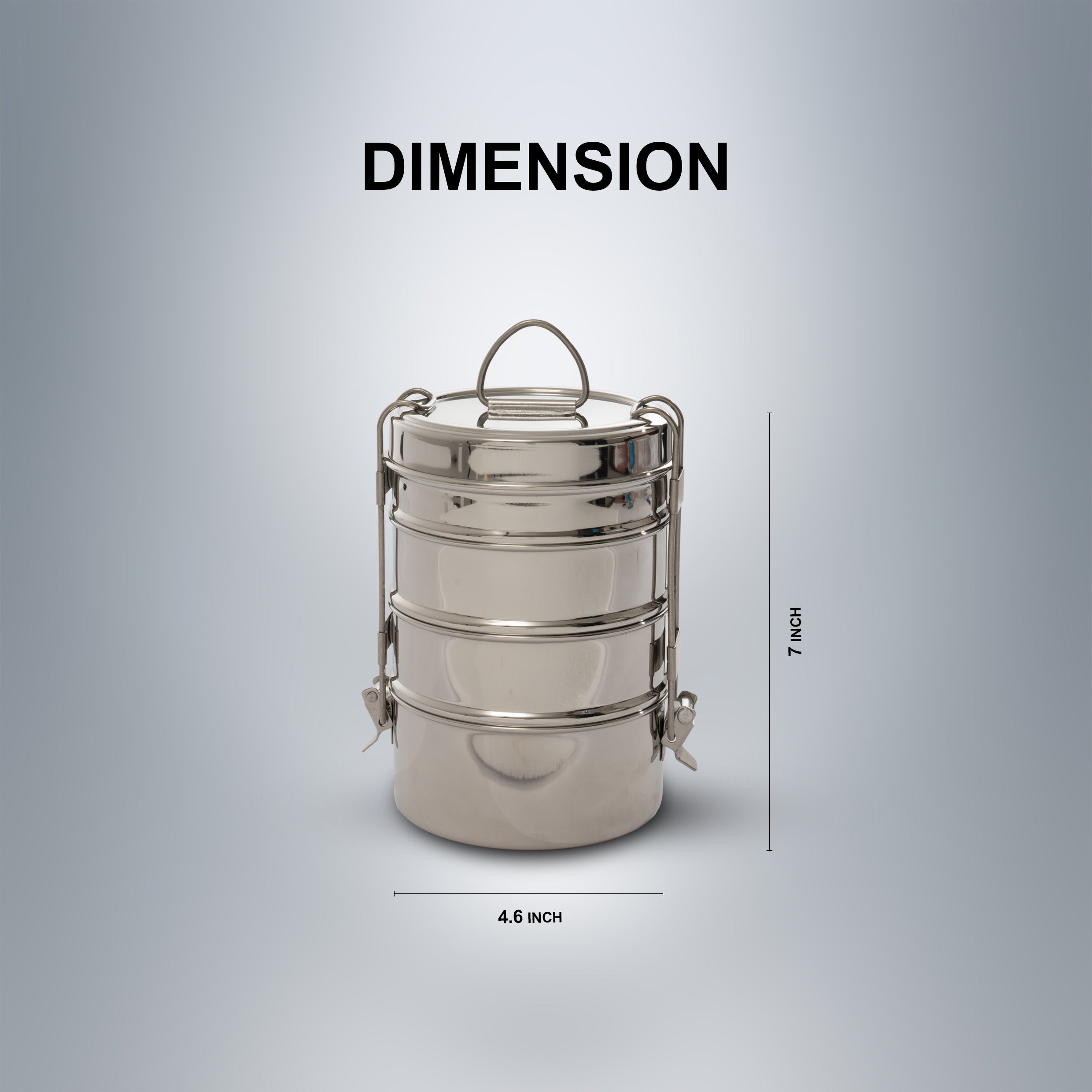 SAIL Salem Stainless 4 Layer Lunch Box