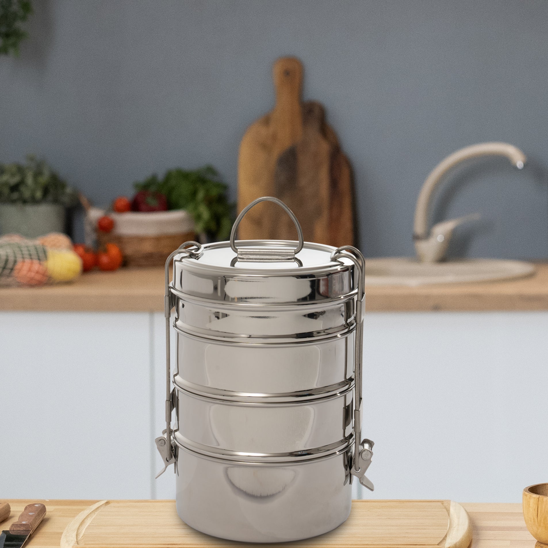 SAIL Salem Stainless 4 Layer Lunch Box