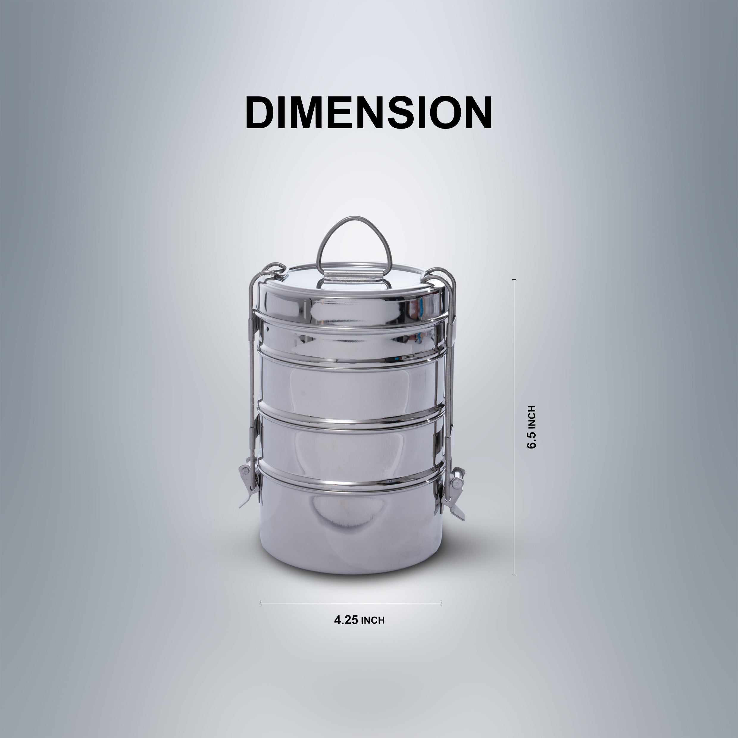 SAIL Salem Stainless 4 Layer Lunch Box