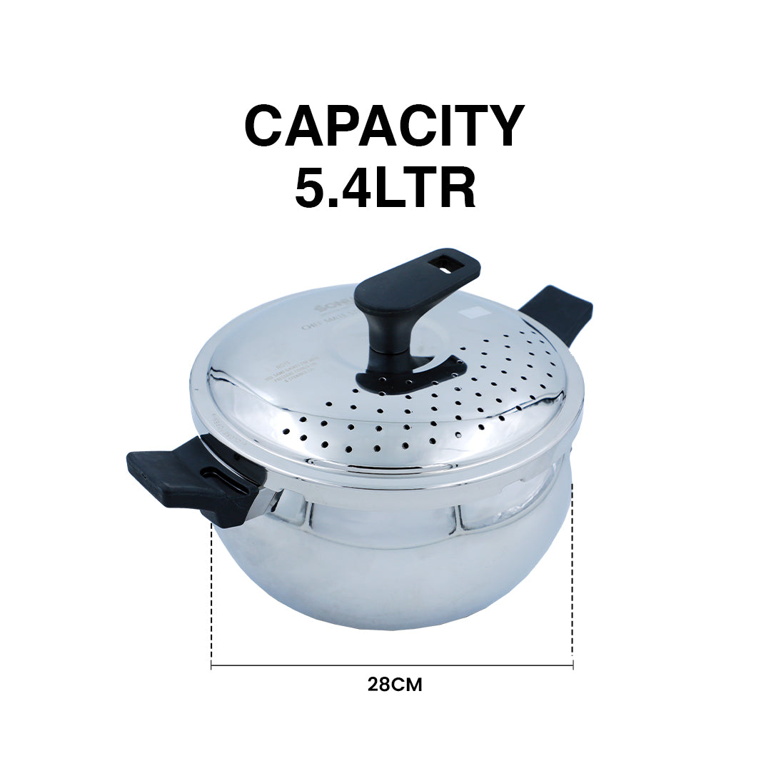 Chef-Mate Multi Cooker (5.4L, Stainless Steel)