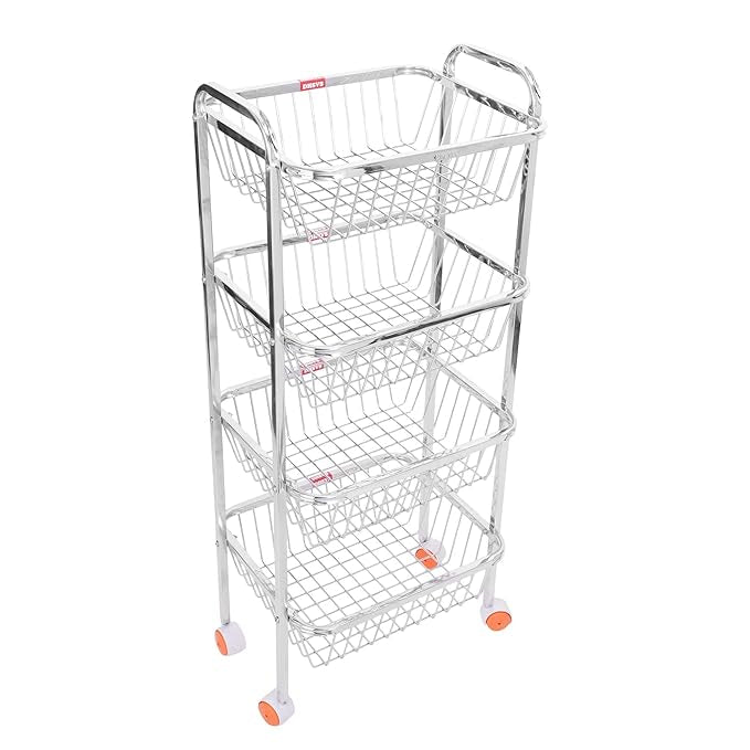 Square Veg Trolly (2 / 3 / 4 TIER – SS)