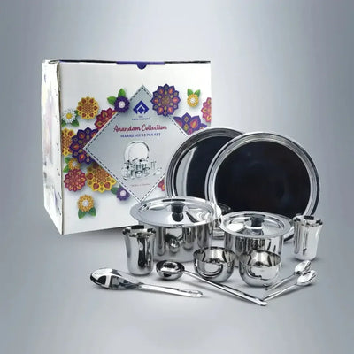 SAIL 12 Pcs Anandam Collection Marriage Set - Ramss Salem Stainless