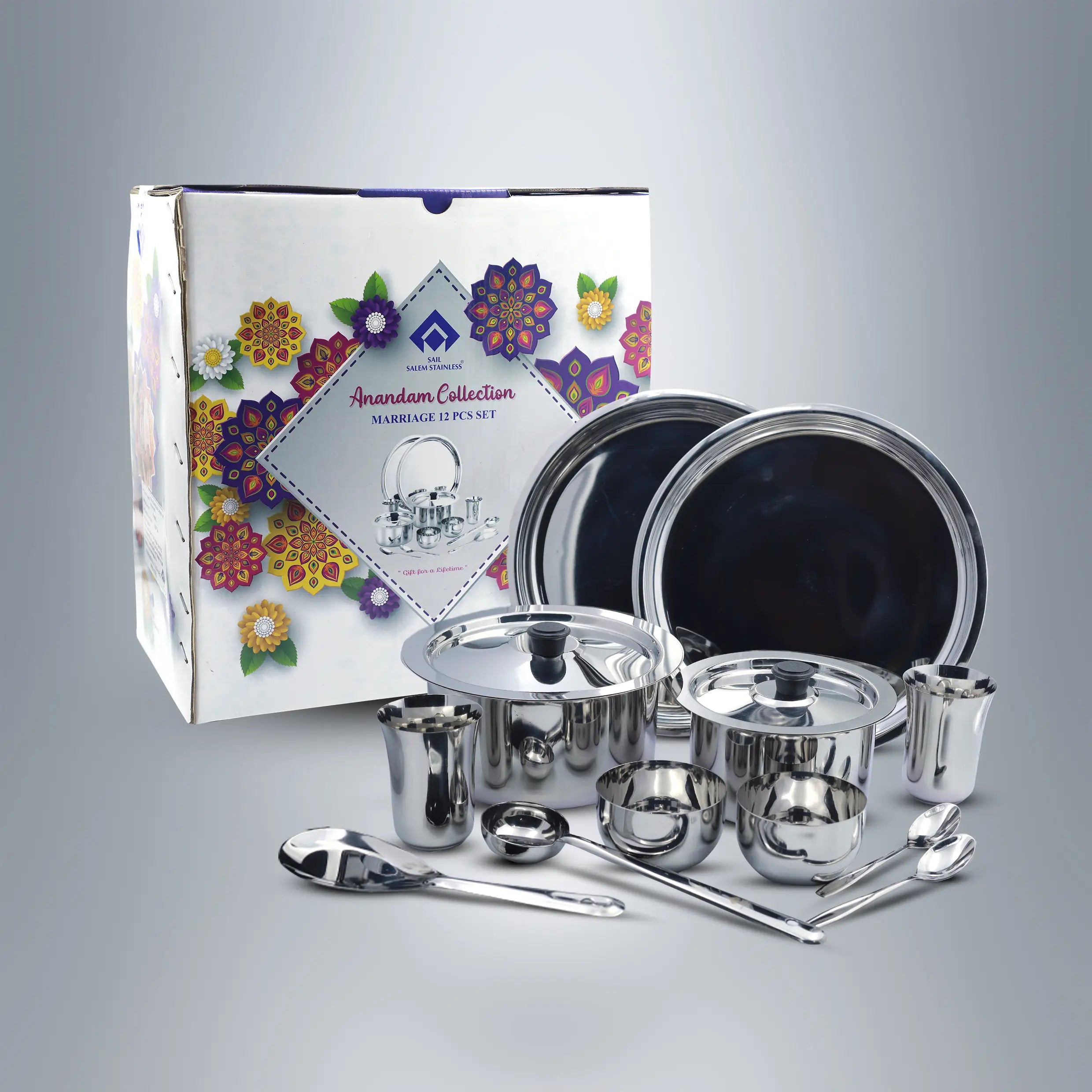 SAIL 12 Pcs Anandam Collection Marriage Set