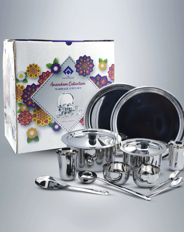 SAIL 12 Pcs Anandam Collection Marriage Set