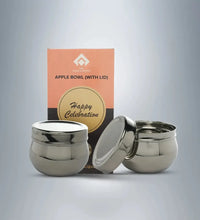 SAIL Apple Bowl With Lid (Sangam Spice Pot) Set of 2 - Ramss Salem Stainless