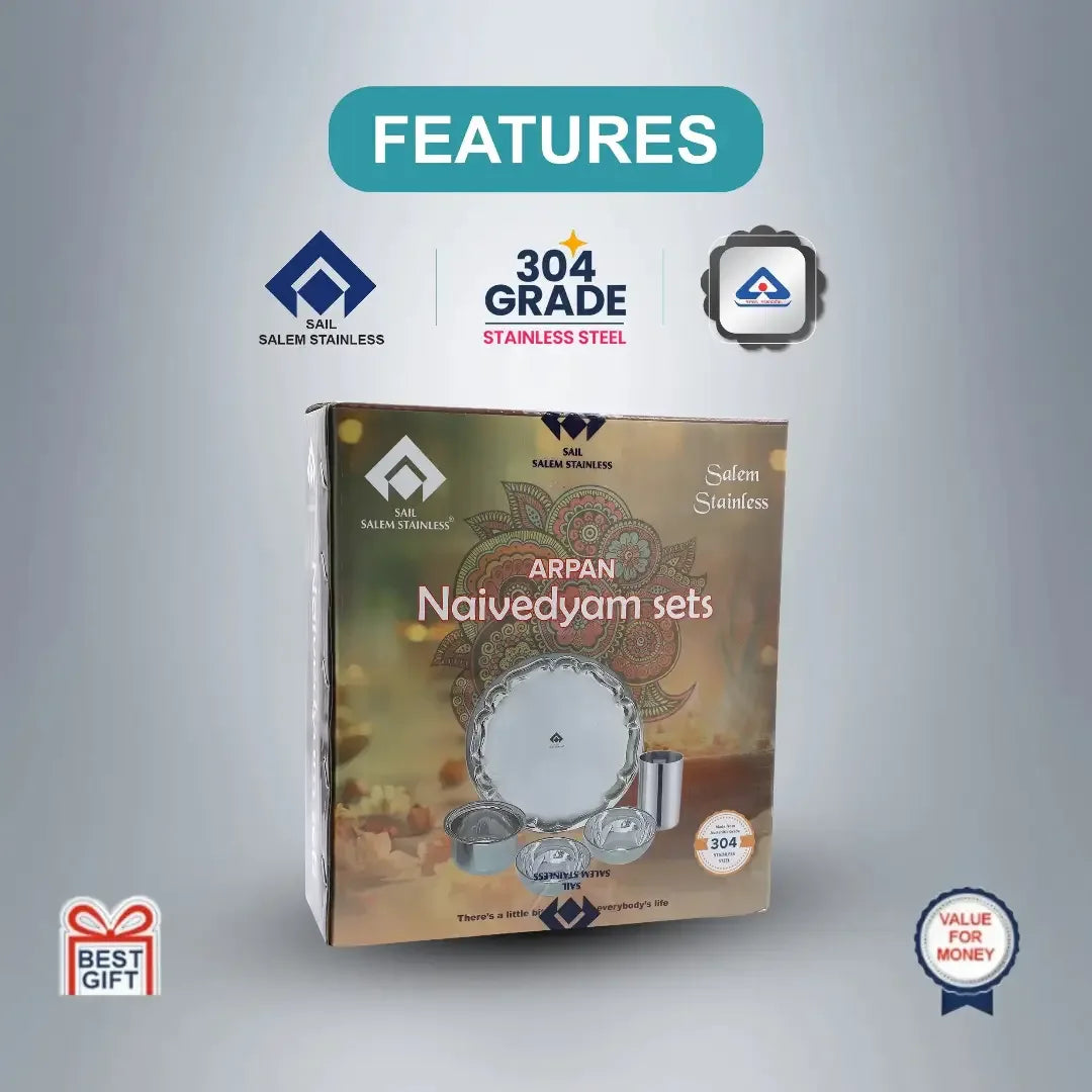 SAIL Arpan Naivedyam Set - Ramss Salem Stainless