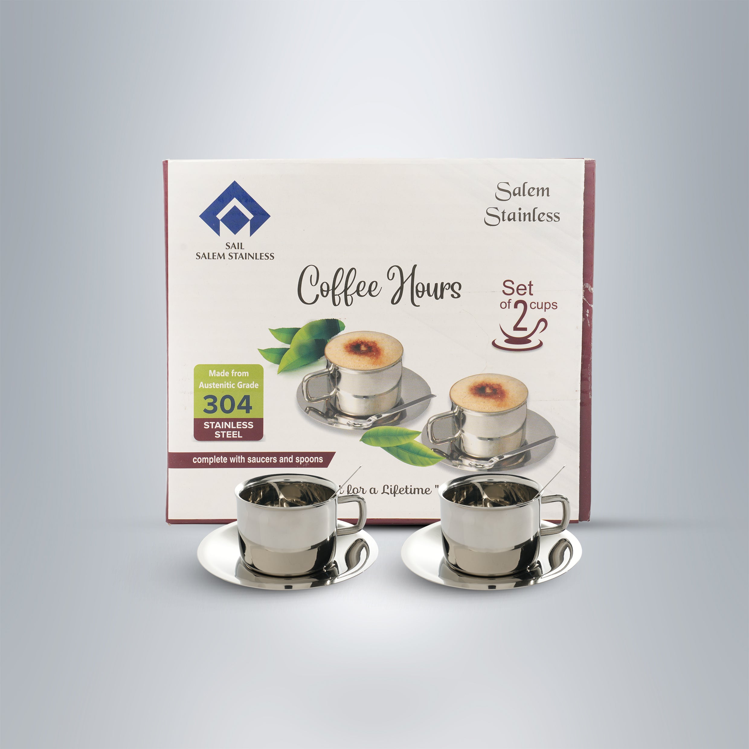 SAIL Cup & Saucer Set of 2
