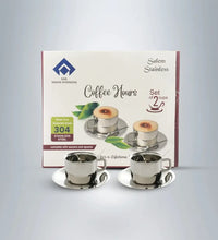 SAIL Cup & Saucer Set of 2 - Ramss Salem Stainless