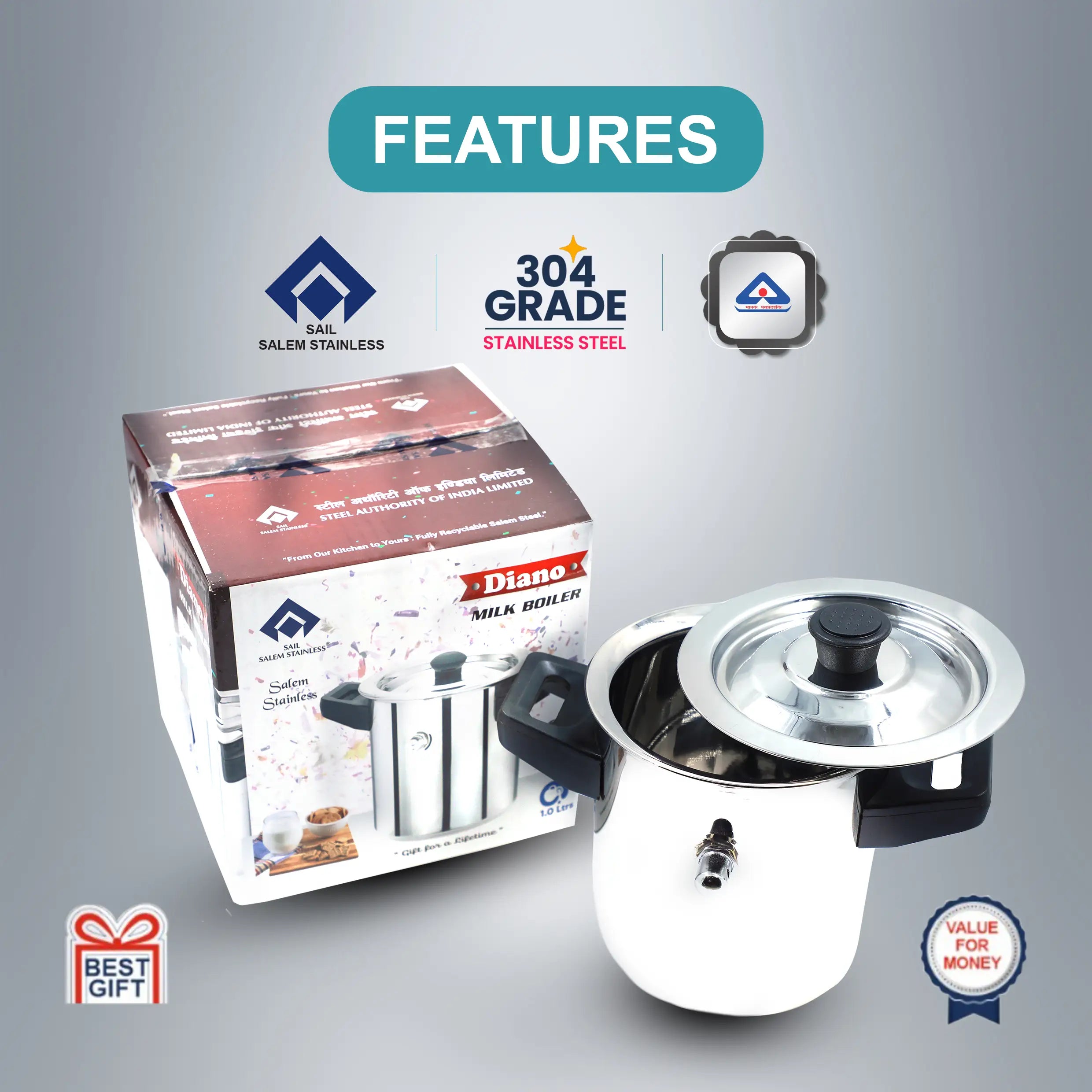 SAIL Diano Milk Boiler (1.0L & 1.5L)