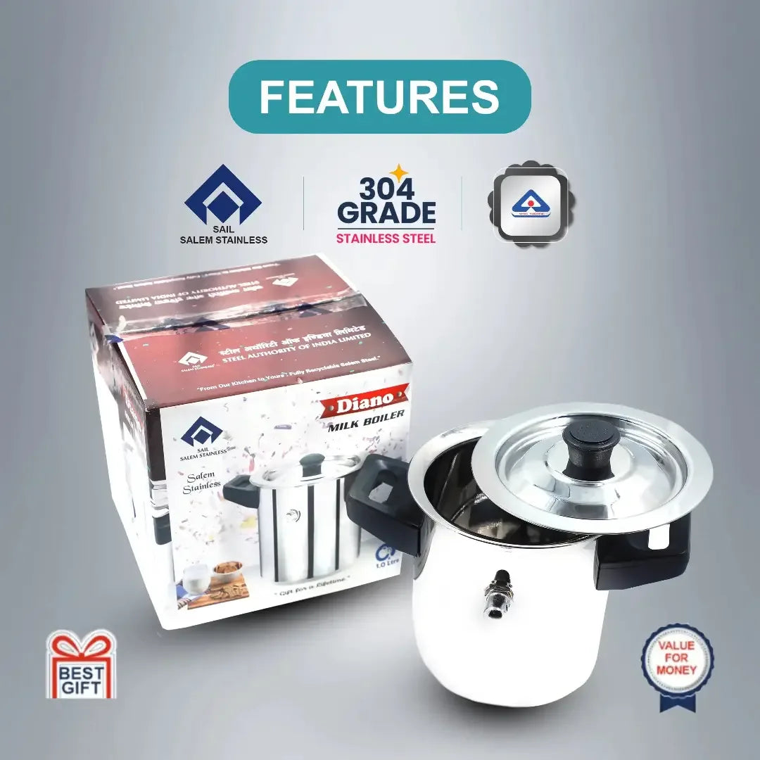 SAIL Diano Milk Boiler (1.0L & 1.5L) - Ramss Salem Stainless