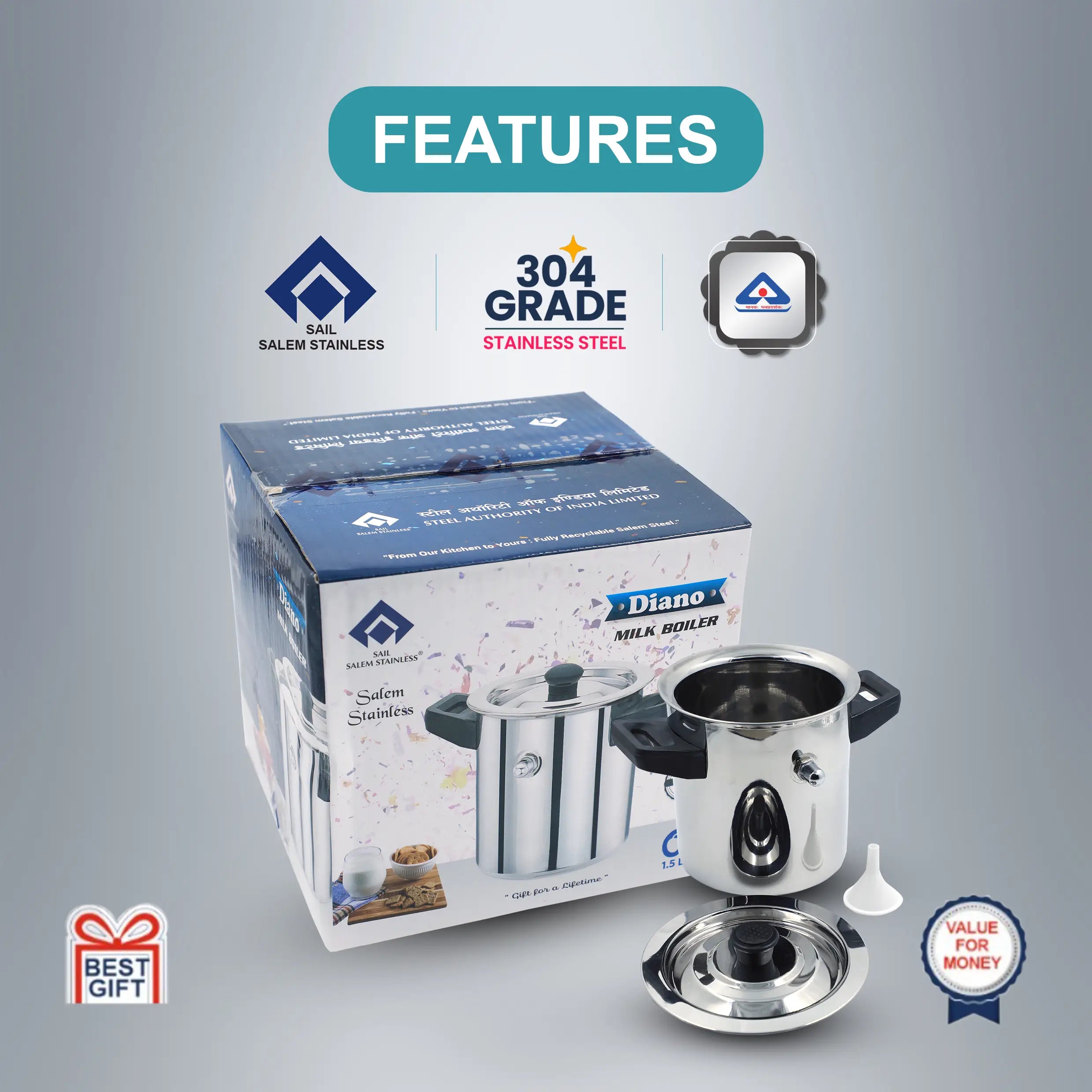 SAIL Diano Milk Boiler (1.0L & 1.5L)