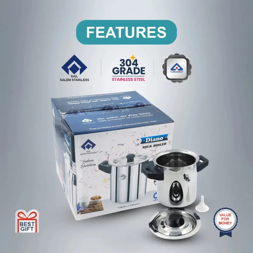 SAIL Diano Milk Boiler (1.0L & 1.5L) - Ramss Salem Stainless