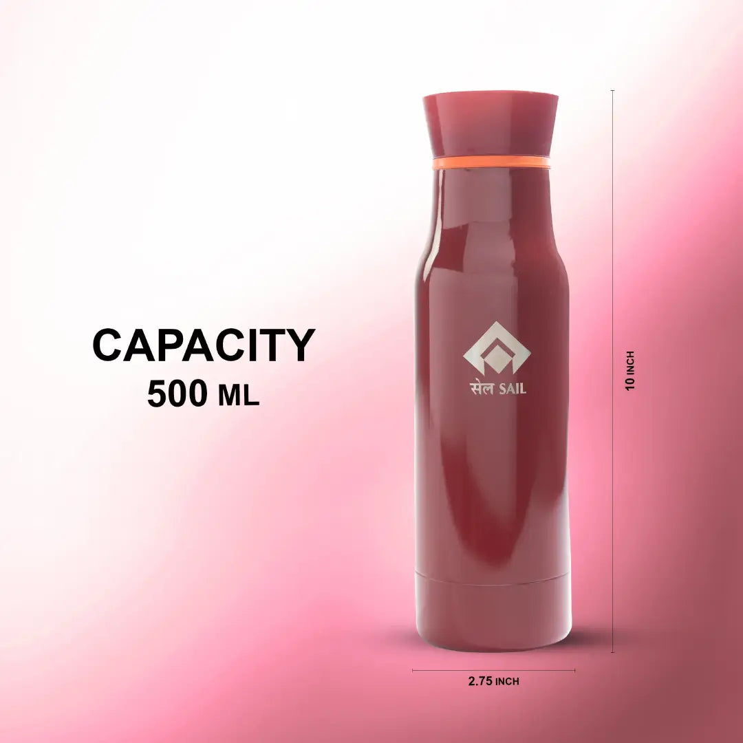 HOME_OFFICE_VACUUM_FLASK_Red_Slide_10_Dimension_500_ml