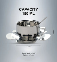SAIL Cup & Saucer - Laser Cut (Cool Coffee Set) - Ramss Salem Stainless