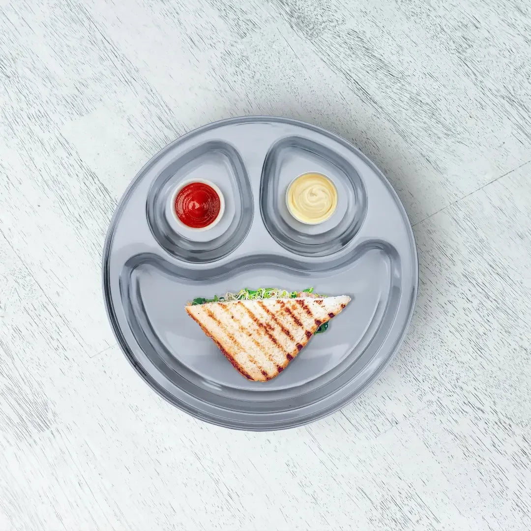 SAIL Salem Stainless MICKEY MOUSE 3 in 1 Compartment Plate - Ramss Salem Stainless