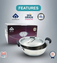 SAIL Premium Kadai – 24CM Heavy-Duty Stainless Steel - Ramss Salem Stainless