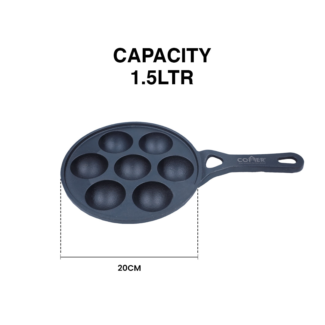 Cast Iron Panniyarkal 7 Pit 12 pit 20CM 26CM Cast Iron