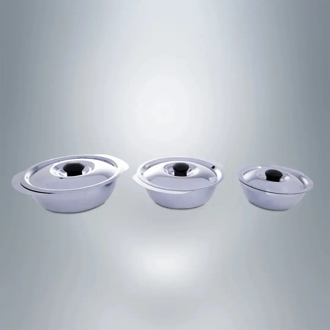 SAIL 3 PCS Salad Bowl Set - Ramss Salem Stainless