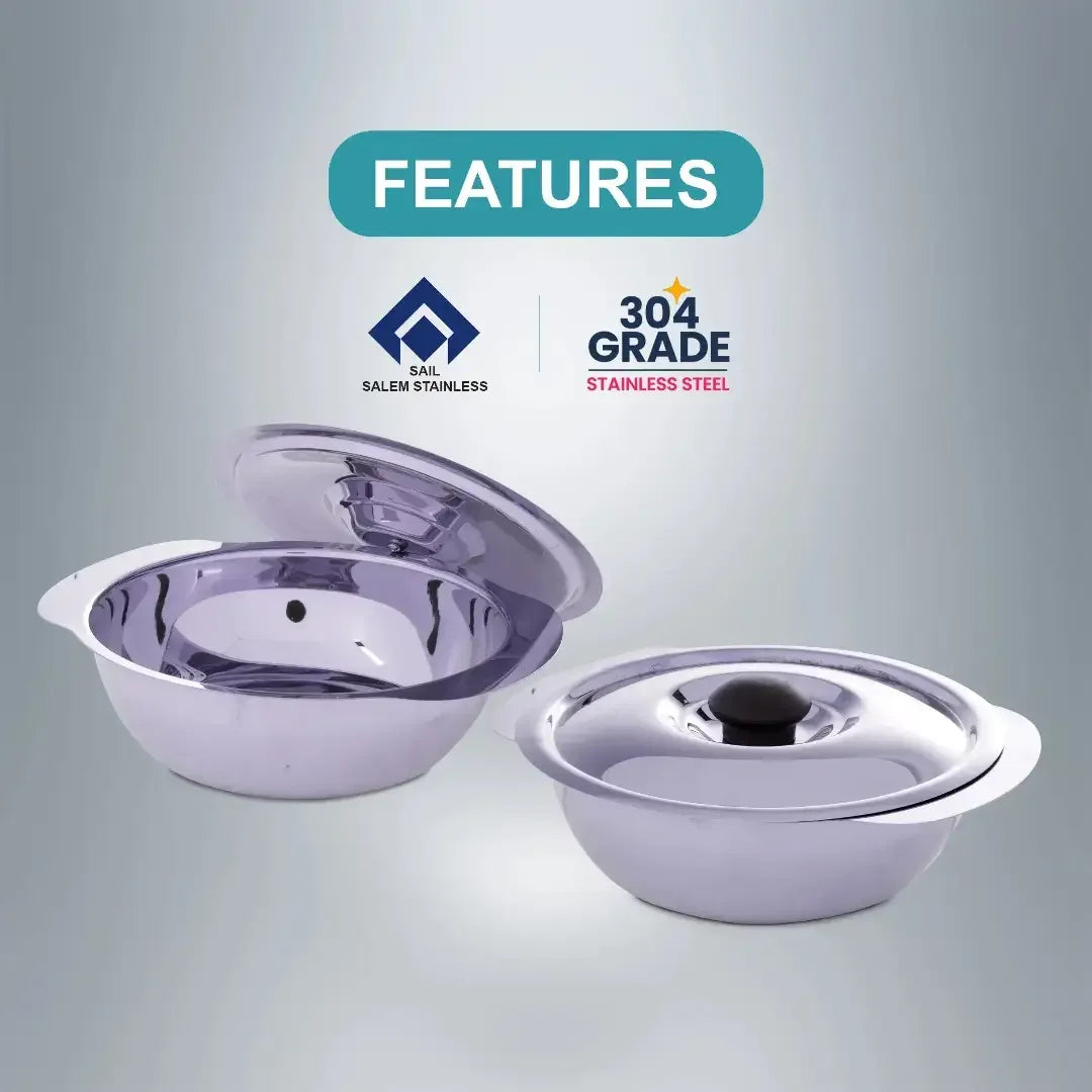 SAIL 3 PCS Salad Bowl Set - Ramss Salem Stainless
