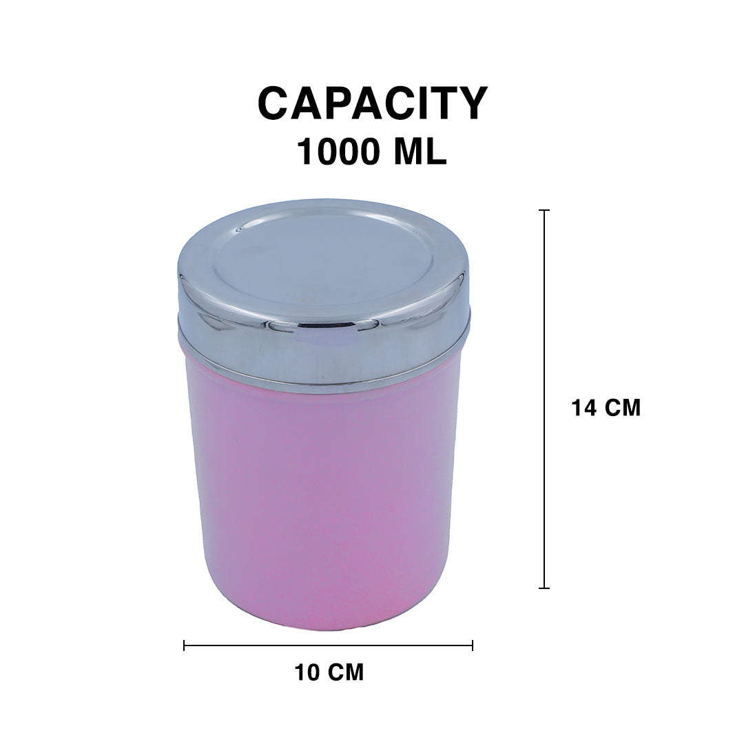 SAIL 2 Pcs Coloured Storage Set (1000ml – Sandal & Light Pink)