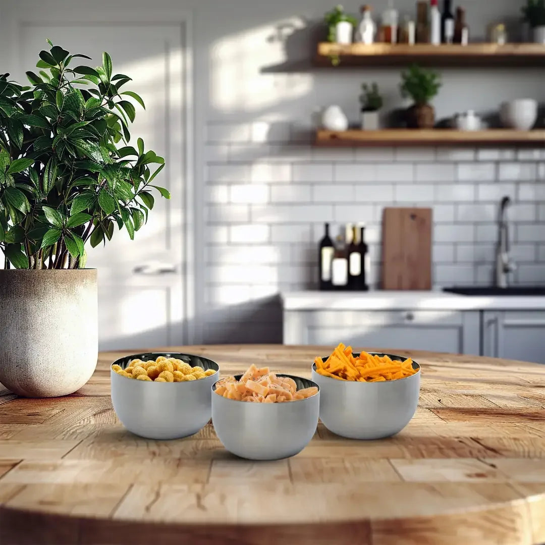 SAIL Salem Stainless Small Serving Bowl (Swagat Set) Set of 6 - Ramss Salem Stainless