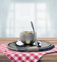 SAIL Salem Stainless Soup Bowl with Saucer & Spoon Set of 4 - Ramss Salem Stainless